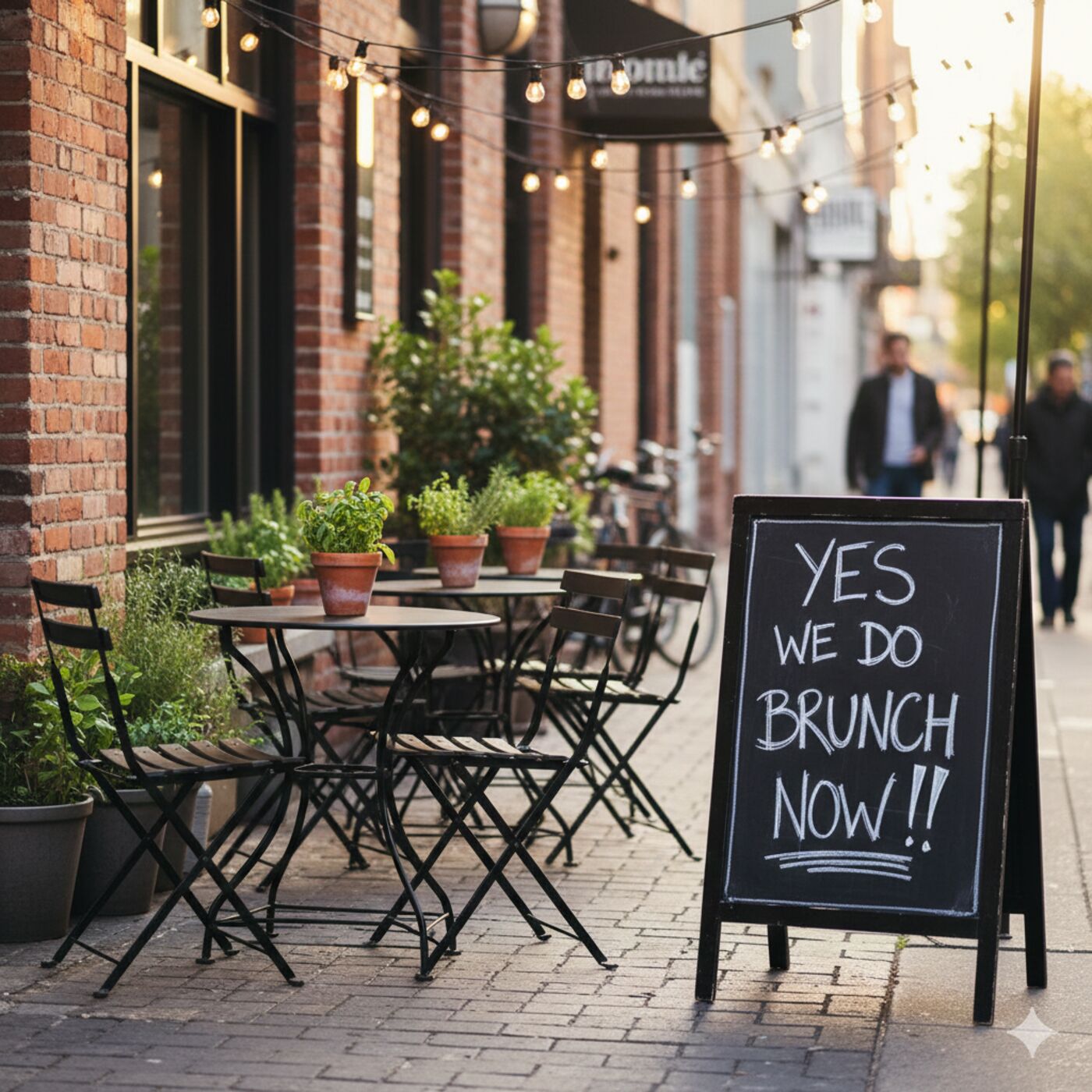 Yes. We do brunch now.