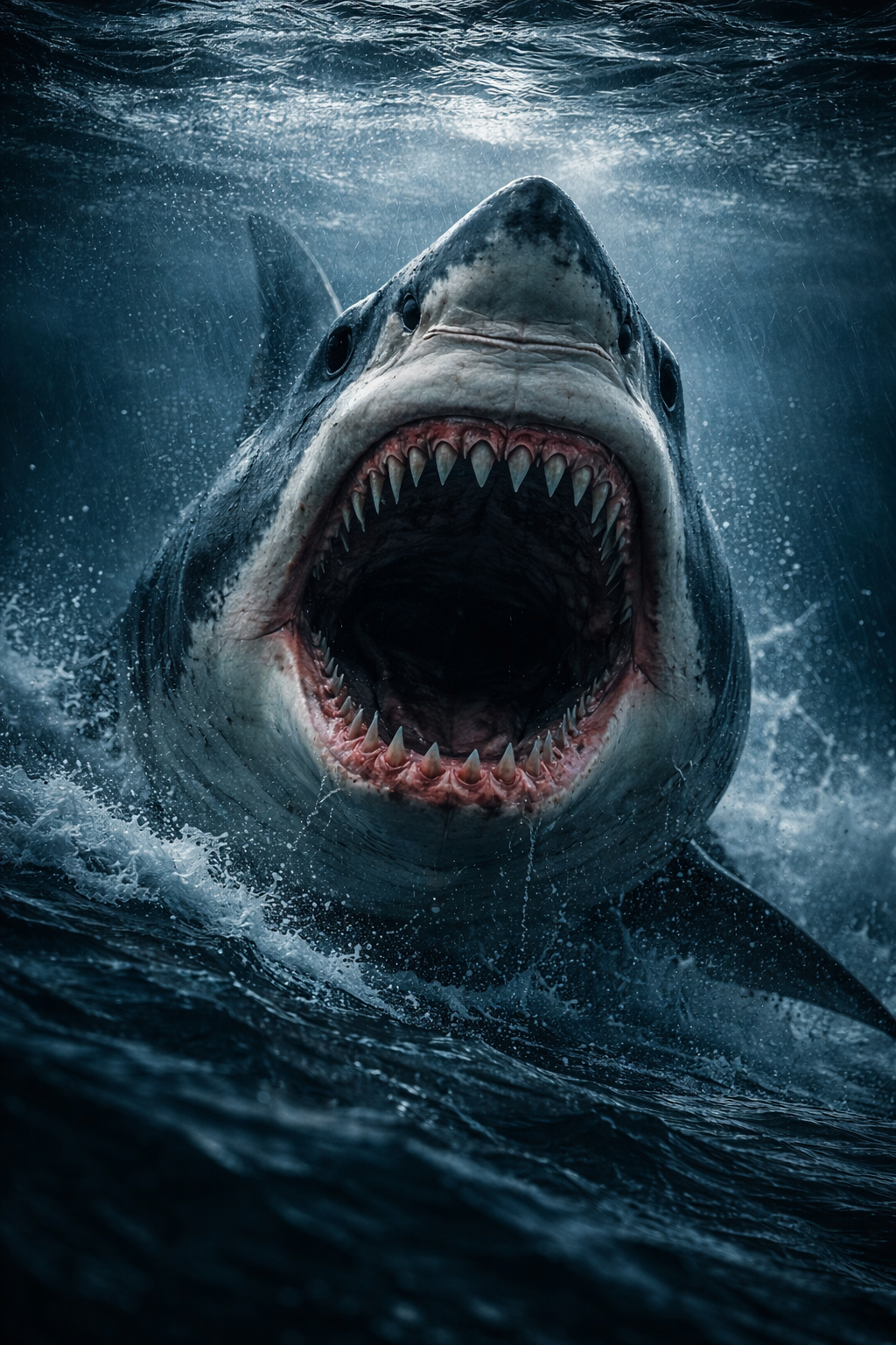 Terrifying Great White Shark